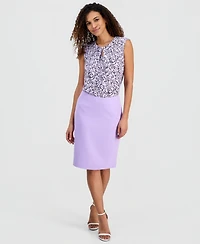 Kasper Women's Stretch Crepe Slim-Fit Pencil Skirt