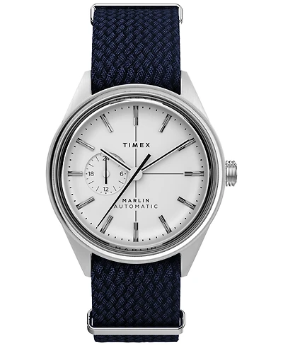 Timex Men's Automatic Blue Fabric Watch, 38mm