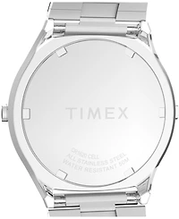 Timex Men's Quartz Digital Silver-Tone Stainless Steel Watch, 38mm