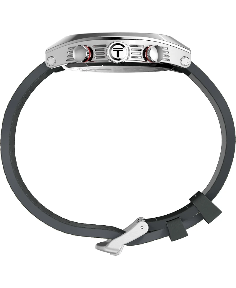 Timex Men's Quartz Analog Brown Leather Watch, 42mm