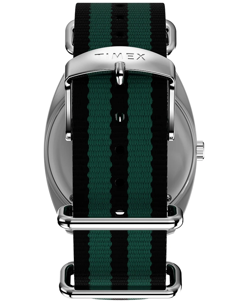 Timex Men's Quartz Analog Green Fabric Watch, 37mm
