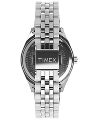 Timex Women's Quartz Analog Silver-Tone Stainless Steel Watch, 36mm