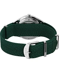 Timex Men's Mechanical Automatic Green Fabric Watch, 38mm