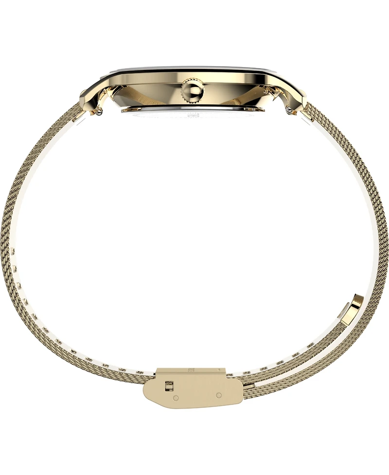 Timex Women's Quartz Analog Gold-Tone Stainless Steel Watch, 31mm