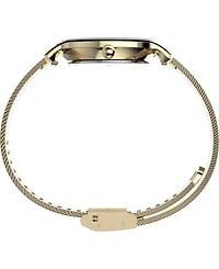 Timex Women's Quartz Analog Gold-Tone Stainless Steel Watch, 31mm