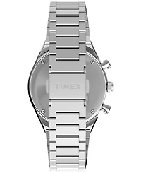 Timex Men's Chronograph Silver-Tone Stainless Steel Watch, 40mm