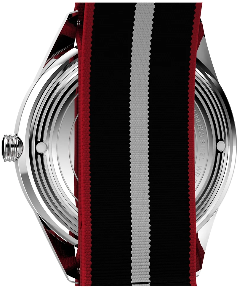 Timex Men's Quartz Analog Black Fabric Watch, 38mm