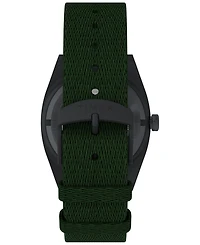 Timex Men's Mechanical Automatic Black eco-conscious Fabric Watch, 39mm