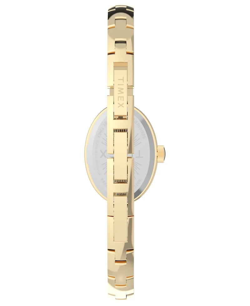 Timex Women's Quartz Analog Gold-Tone Stainless Steel Watch, 19mm