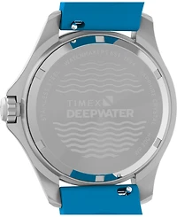 Timex Unisex Quartz Analog Blue Hnbr Rubber Watch, 38mm