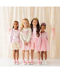 Sweet Wink Big Girls Pearl Bow Patch Sweatshirt