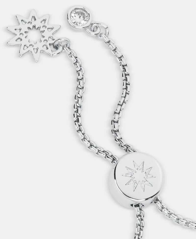 Marchesa Cubic Zirconia Flower Slider Bracelet