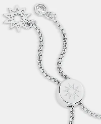 Marchesa Cubic Zirconia Flower Slider Bracelet