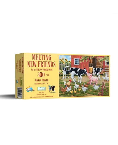 SunsOut Meeting New Friends 300 piece Jigsaw Puzzle for Adults