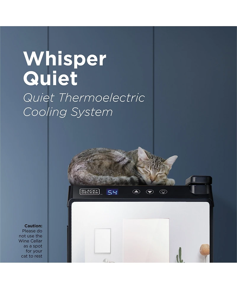 Black & Decker 6 Bottle Capacity Wine CellarMirror Door