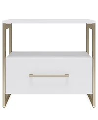 Furniture 26" Emila 1-Drawer Stone Nightstand