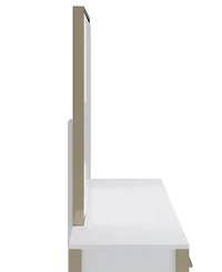 Furniture 39" Wood Emila Mirror