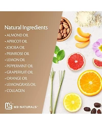 M3 Brown Sugar Body Scrub with Collagen Stem Cell Exfoliating Body Scrubber Face Cleanser Fight Skin Care Appearance Cellulite Fine Line Stretch Mark