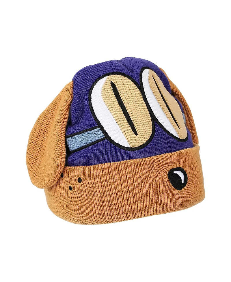 Dog Man Bark Knight Youth Cuff Hat and Knit Gloves Cold Weather Set