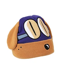 Dog Man Bark Knight Youth Cuff Hat and Knit Gloves Cold Weather Set