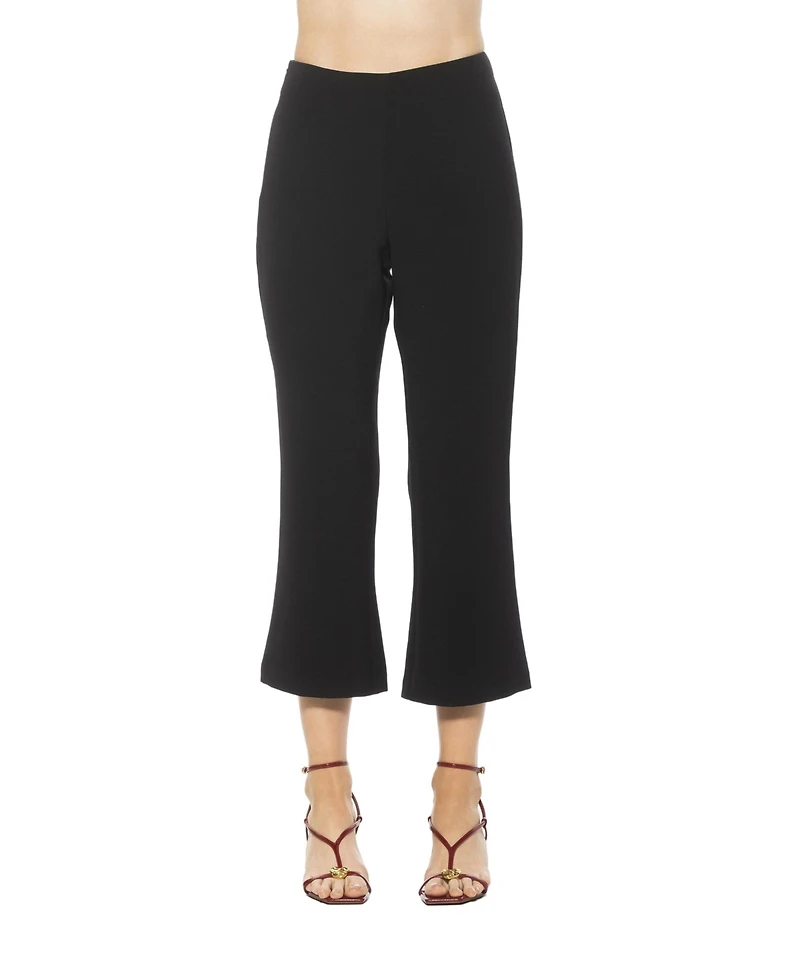Alexia Admor Women's Quinn Flared Cropped Capri Pants