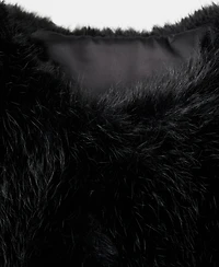 Mango Women's Faux-Fur Cropped Jacket