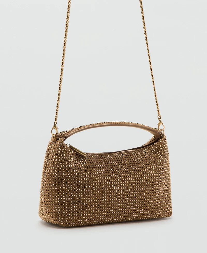 Mango Women's Rhinestones Handbag