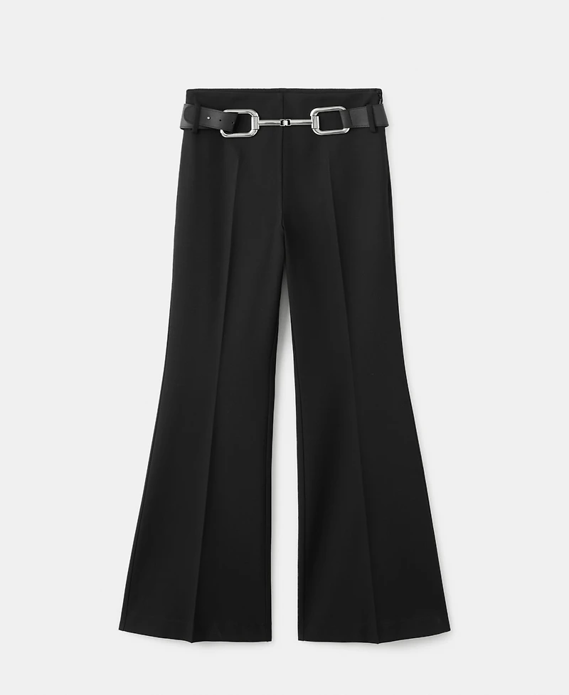 Mango Women's Belt Flared Pants