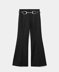 Mango Women's Belt Flared Pants