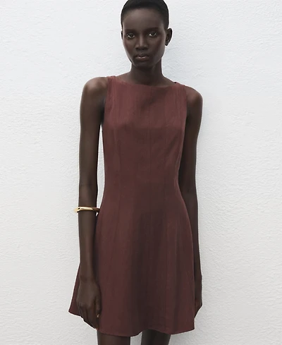 Mango Women's Lyocell Stitch Dress