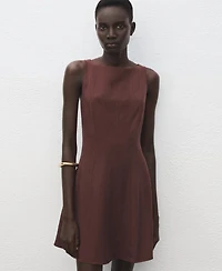 Mango Women's Lyocell Stitch Dress