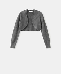 Mango Women's Lurex Cropped Cardigan