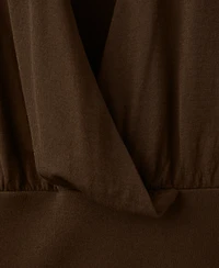 Mango Women's V-Neck Knitted Top