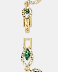 Givenchy Rhodium Glass Stone Silver-Tone Flex Bracelet