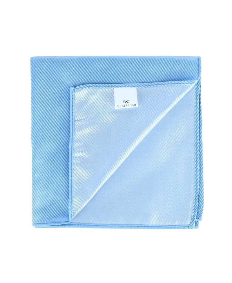 Trafalgar Men's The Gatsby 12 inch Solid Silk Pocket Square Trio