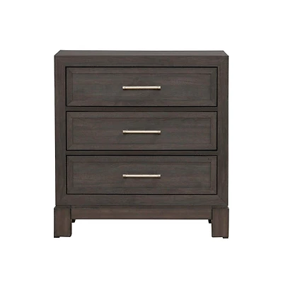 Liberty Furniture Modern Edge Bedroom Nightstand w/ Charging Station Usb-a Usb-c