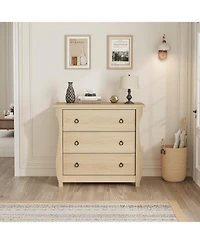 gaomon 3 Dresser for Bedroom, 29.3" Tall Drawer with Storage Freestanding, Wooden Closet Chest Living Room, Entryway