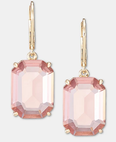 Lauren Ralph Glass Stone Gold-Tone Drop Earrings