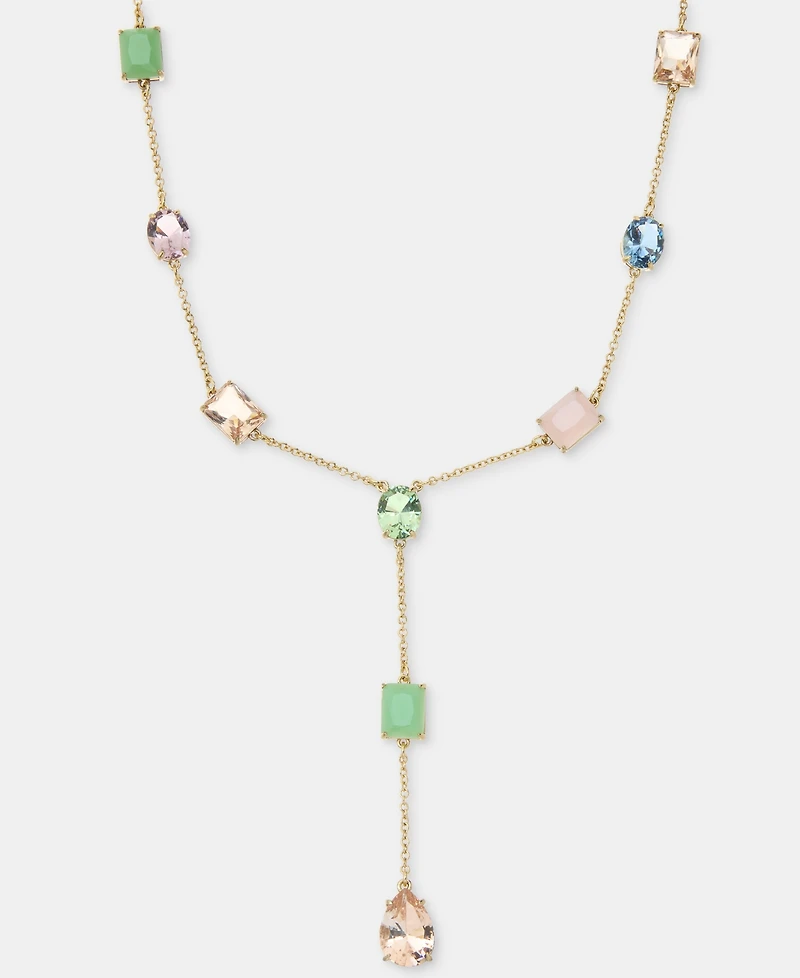 Lauren Ralph Lauren Multi-Stone Lariat Necklace, 16" + 3" extender
