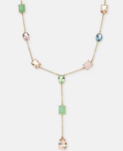 Lauren Ralph Lauren Multi-Stone Lariat Necklace, 16" + 3" extender