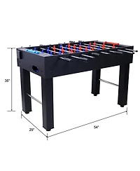 Rbied Mdf Foosball Table with Steel Rods, Modern Non-Slip Handles for Adults, Indoor Soccer Game