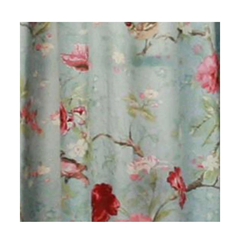 Ellis Curtain Balmoral Floral Print Tailored Panel Curtain 48-Inch-by-63-Inch