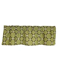 Rlf Home 100% Cotton High Quality Rings Tailored Window Valance with 1.5" Rod Pocket 50" W X 12" L Green