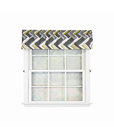 Rlf Home 100% Cotton High Quality Legit Tailored Window Valance with 1.5" Rod Pocket 50" W X 12" L Gray
