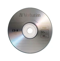 Verbatim 94554 Cd-r 700 Mb/80 min Recordable Disc - Silver (100/Pack)