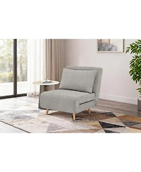 Streamdale Furniture Max Sofa Bed - 3 in 1 Upholstered Chair Bed-Convertible Sleeper Sofa Chair