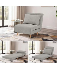 Streamdale Furniture Max Sofa Bed - 3 in 1 Upholstered Chair Bed-Convertible Sleeper Sofa Chair