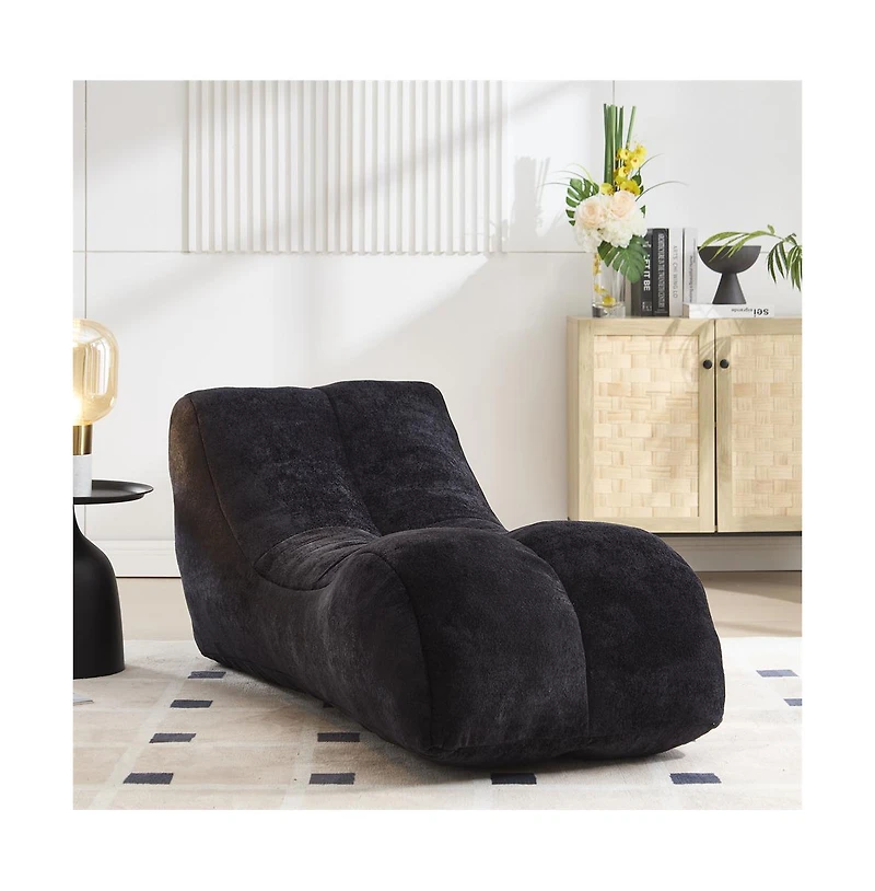 Cesicia Creative Bean Bag Sofa Chair High-Resilience Sponge Filled Lounger for Living Room & Bedroom