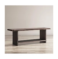 Jofran Cooper Modern Live Edge 52" Solid Wood Storage Bench
