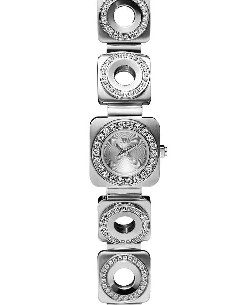 Jbw Women's Chasm Japan Quartz Stainless Steel Watch, 18mm